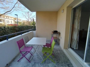 Appartement 4 pers, piscine, terrasse avec BBQ, parking, proche plage – Argelès-sur-Mer - FR-1-776-27